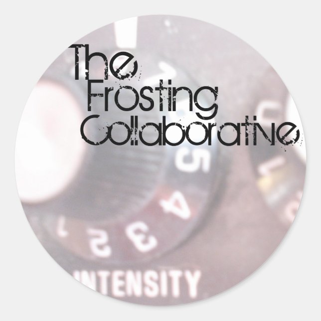 Zuckerguss-Aufkleber Runder Aufkleber (Vorderseite)