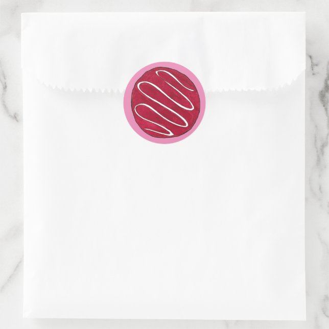 Zuckerguss Baker Food Runder Aufkleber (Tasche)