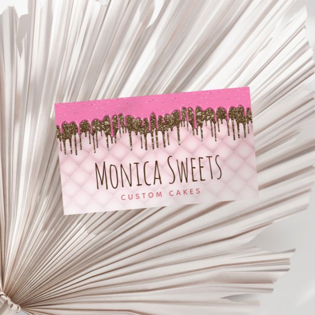 Zuckerguss Tropfen lustige Skriptkuchen und Süßigk Visitenkarte (Von Creator hochgeladen)