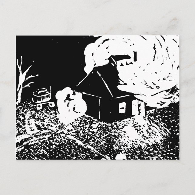 Zuckerhaus bei Nachtkarte Postkarte (Vorderseite)