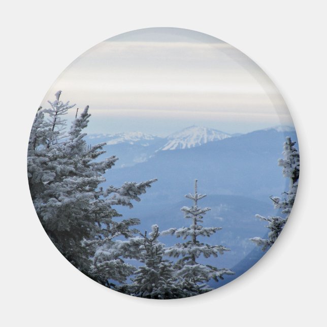 Zuckerhut am Horizont in Maine Magnet (Vorne)