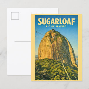 Zuckerhut Berg Rio de Janeiro Brasilien Geschenke Postkarte