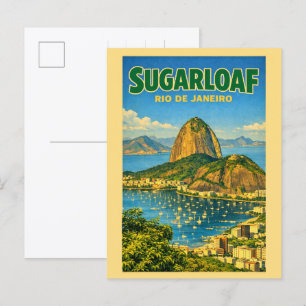 Zuckerhut Berg Rio de Janeiro Brasilien Geschenke Postkarte