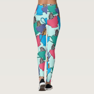 Zuckerhut in Teebeete Gemustert Leggings