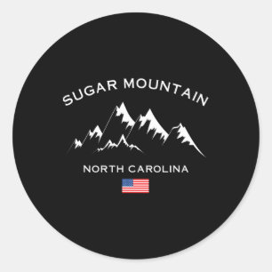 Zuckerhut Nord-Carolina Skigebiet So Runder Aufkleber