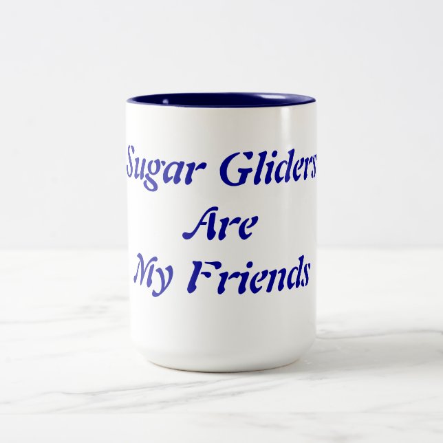 Zuckerhut sind meine Freunde Zweifarbige Tasse (Mittel)