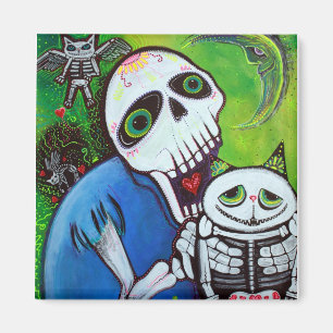 Zuckerkatzen-Wächter Magnet