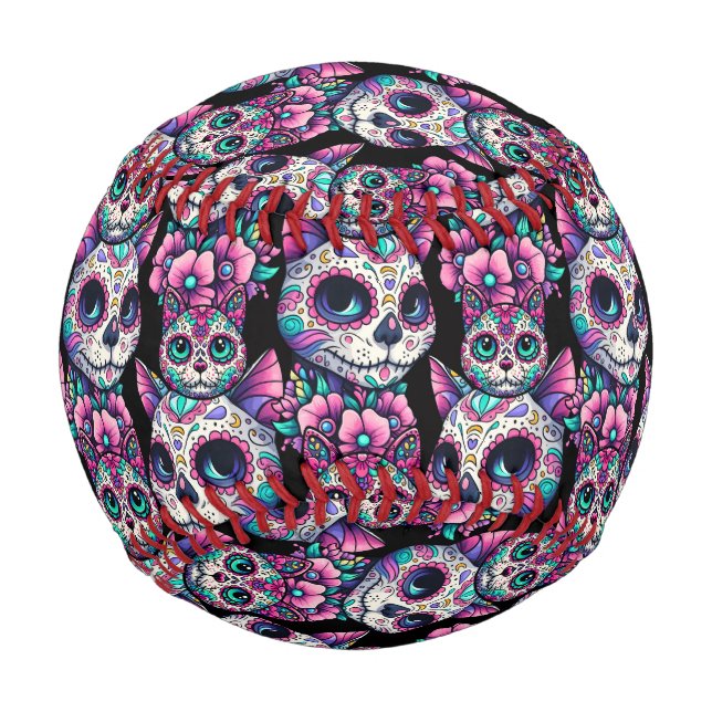 Zuckerkatzenmuster Baseball (Vorderseite)