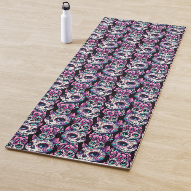 Zuckerkatzenmuster Yogamatte (Beispiel)