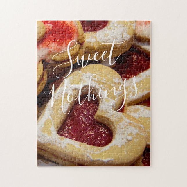 Zuckerkekse herz geprägtes rotes Foto (Vertikal)