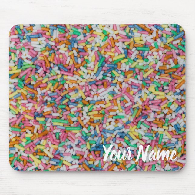 Zuckerkraut farbenfrohe Hintergrundgeschenk Mousepad (Vorne)