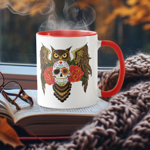 Zuckerkull-Rose Owl Tasse