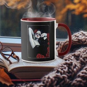 Zuckerkuller Rote Rosen schwarz Tasse