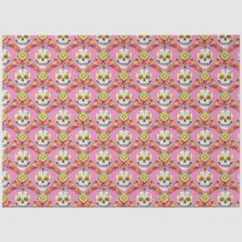 Zuckerkultur - Diagonal Grid (Rosa) Seidenpapier