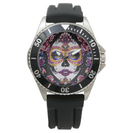 Zuckerkultur - Traditionelle Zuckerkultur Kunst Armbanduhr
