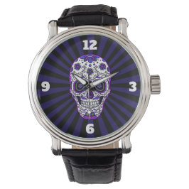 Zuckerkulturen Lila Farben beobachten Armbanduhr