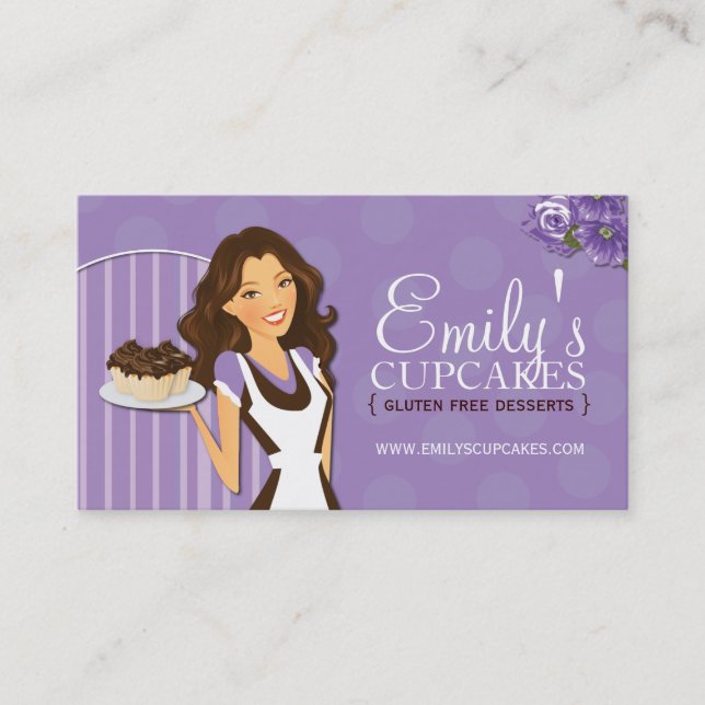 Zuckerkünstler-Visitenkarten Visitenkarte (Vorderseite)