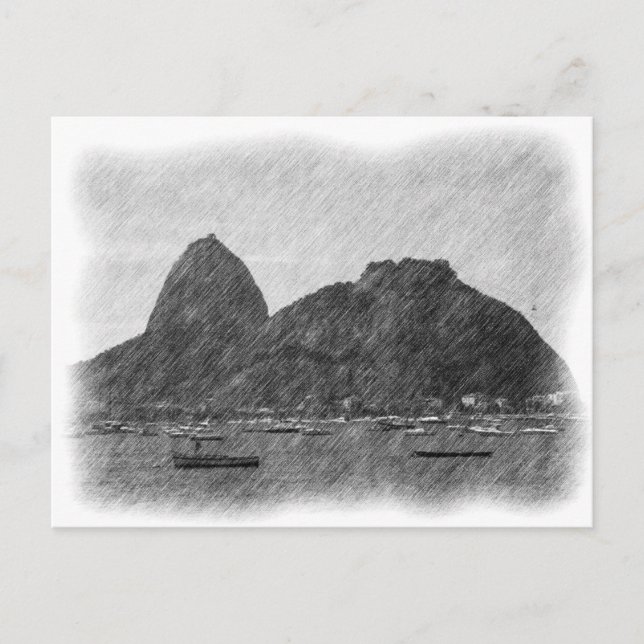 Zuckerlöscher von Bleistift Postkarte (Vorderseite)