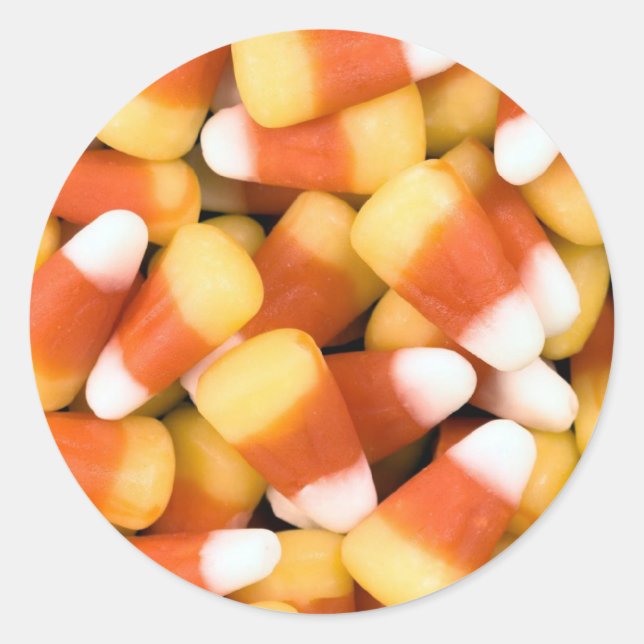 Zuckermais Runder Aufkleber (Vorderseite)