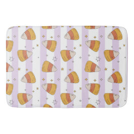 Zuckermais und Sterne Halloween-Muster Badematte