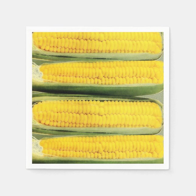 Zuckermais - Vintage Abbildung Serviette (Vorderseite)