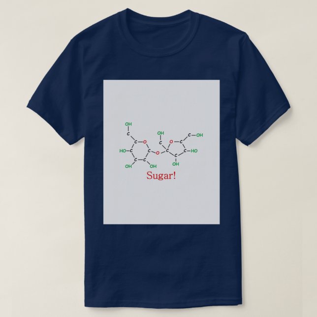 Zuckermolekül Graphic T-Shirt (Design vorne)