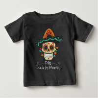 Zuckern Sie Schädel mit Shirt Hat Dia de Muertos |