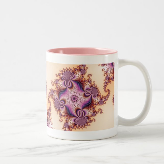 Zuckerpflanzen - Fraktal Zweifarbige Tasse (Rechts)