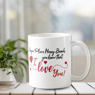 Zuckerpflaume, Honigbündel, ich liebe dich Kaffeetasse