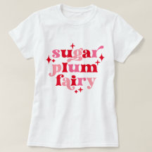 Zuckerpflaume Typografie Kunst, Rot und Rot