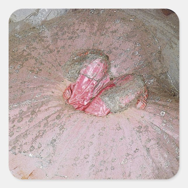 Zuckerplatte Quadratischer Aufkleber (Vorderseite)