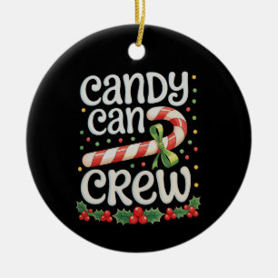 Zuckerrohr-Crew-Weihnachten Xmas-Familienfeier Keramik Ornament