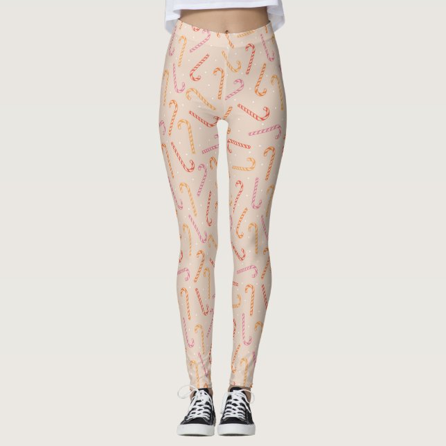 Zuckerrohrmuster Leggings (Vorderseite)