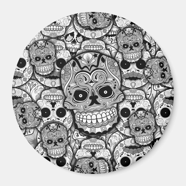 Zuckerrohrmuster Magnet (Vorne)