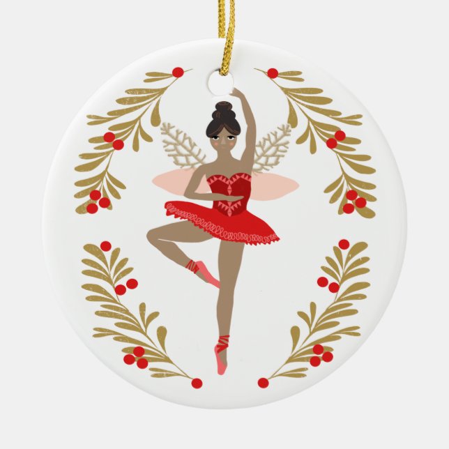 Zuckerrohrsaat aus dem Nutcracker Keramik Ornament (Vorne)