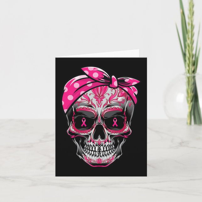 Zuckerrüben-Brustkrebs-Bewusstsein rosa Ribbon Ca Karte (Vorderseite)