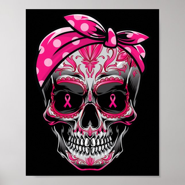 Zuckerrüben-Brustkrebs-Bewusstsein rosa Ribbon Ca Poster (Vorne)
