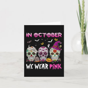 Zuckerrüben im Oktober tragen wir rosa Brustkrebs Karte
