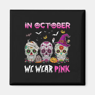 Zuckerrüben im Oktober tragen wir rosa Brustkrebs Magnet