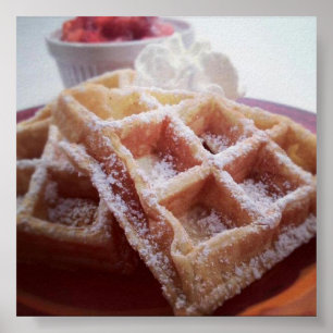 Zuckerrüben und frische Erdbeeren Poster