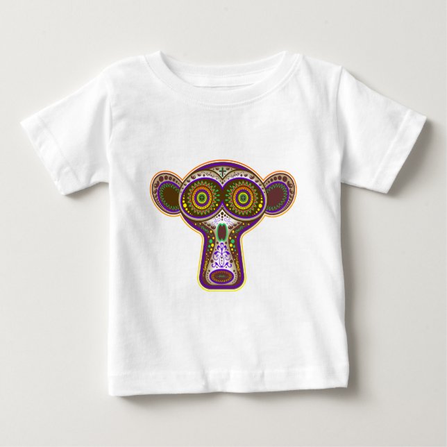 Zuckerschädel Baby T-shirt (Vorderseite)