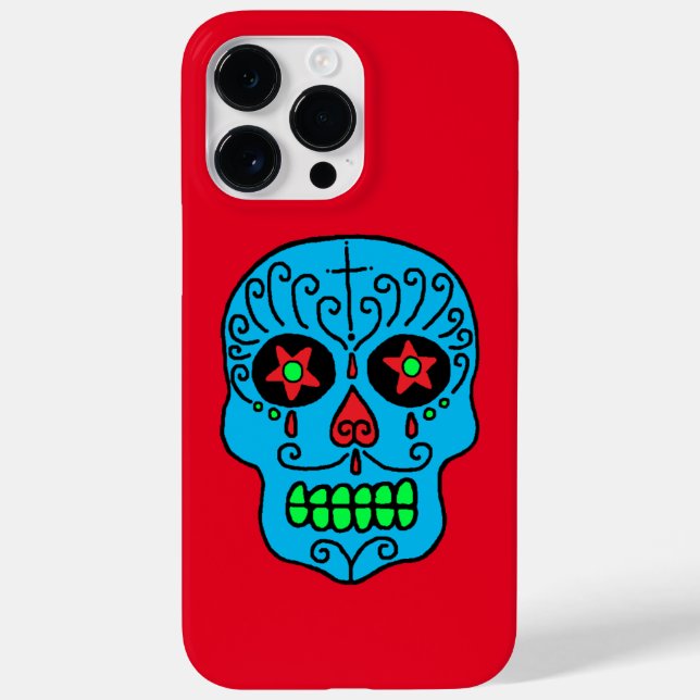 Zuckerschädel Case-Mate iPhone 14 Pro Max Hülle (Rückseite)