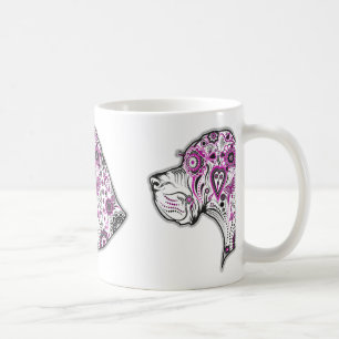 Zuckerschädel Deutsche Dogge Kaffeetasse