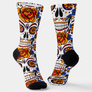 Zuckerschädel Feiertage Muster Socken