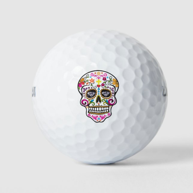 Zuckerschädel Golfball (Vorderseite)