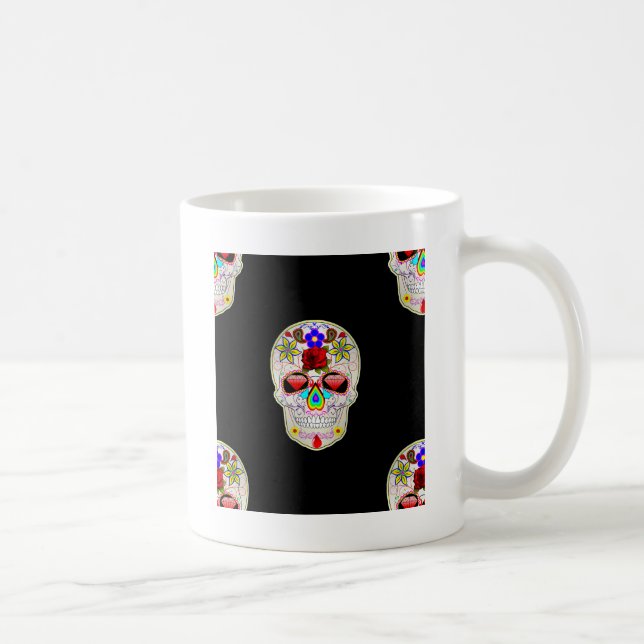 Zuckerschädel Kaffeetasse (Rechts)