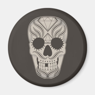 Zuckerschädel-Kunstmagnet Magnet