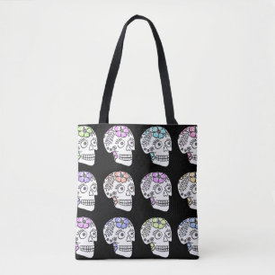 Zuckerschädel mit Blume Tasche