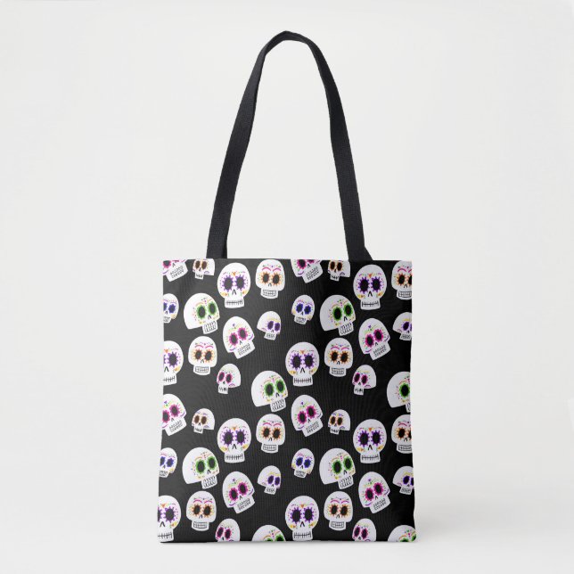 Zuckerschädel-Muster-Taschen-Tasche Tasche (Vorderseite)