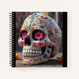 Zuckerschädel Notizbuch